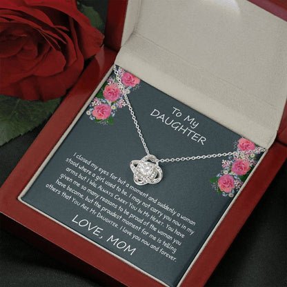 To My Daughter - I closed my eyes - Necklace