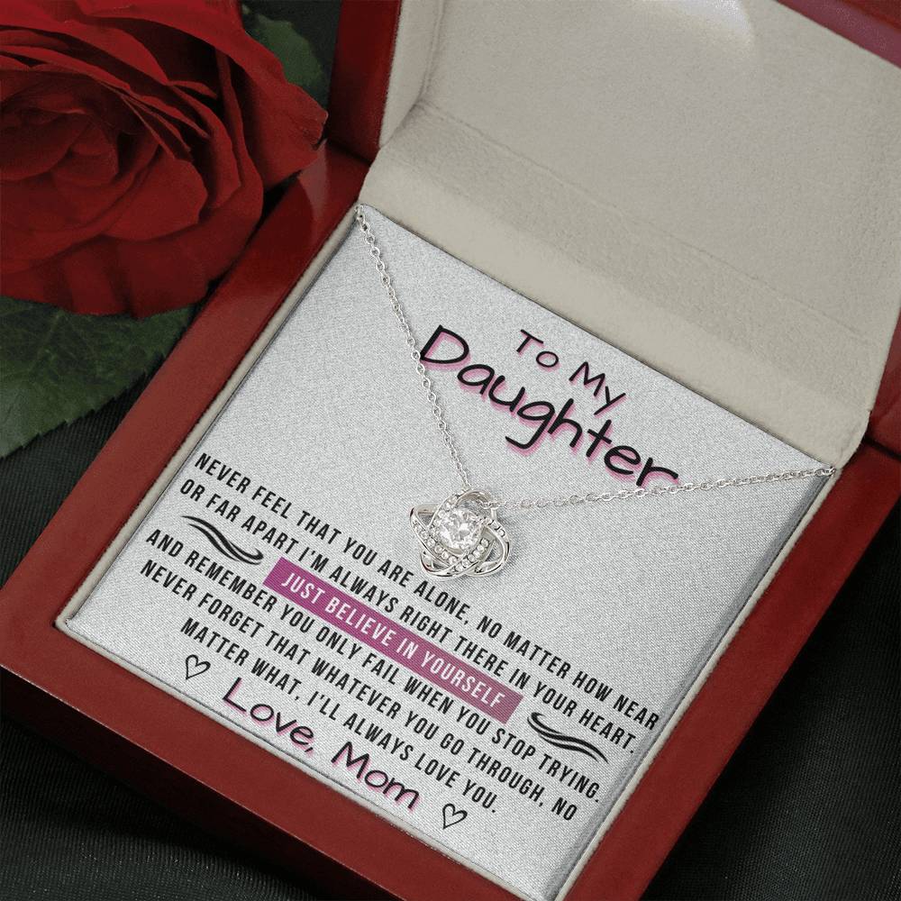To My Daughter - always love you | Mom's Gift for Daughter | Daughter Necklace | Birthday gift for Daughter | Daughter Graduation gift