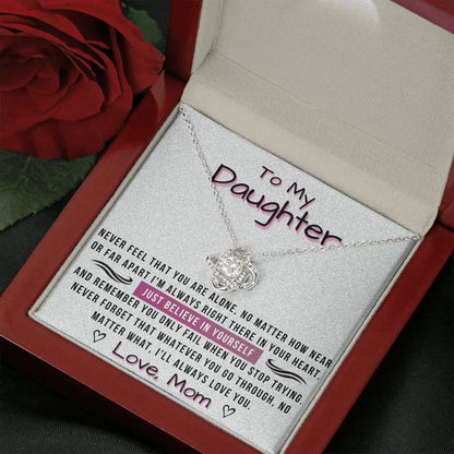 To My Daughter - always love you | Mom's Gift for Daughter | Daughter Necklace | Birthday gift for Daughter | Daughter Graduation gift