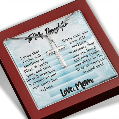 Daughter Necklace - May Christ Bless & Guide You