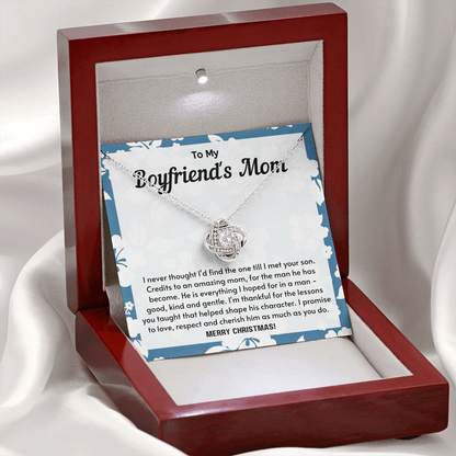 To My Boyfriend's Mom Necklace - He is everything I hoped for thanks to you
