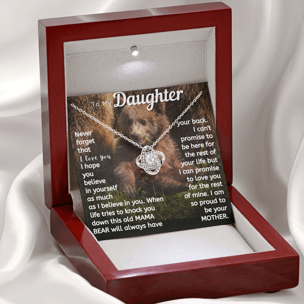 Daughter This Mama Bear Will Always Have Your Back Necklace (d.lk.004)