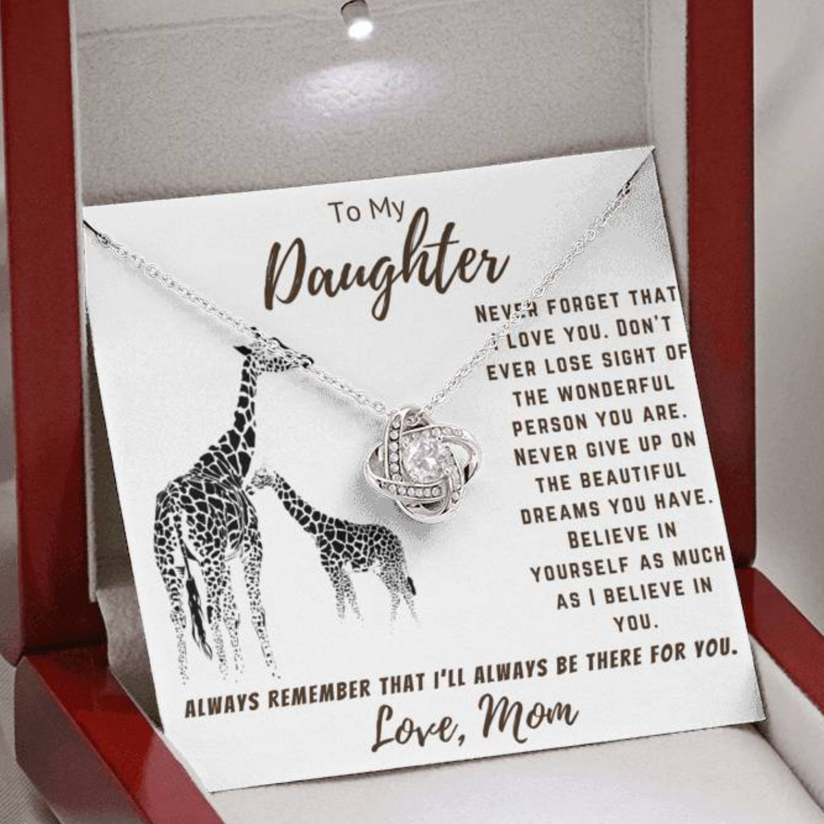 Daughter - Never Forget That I Love You - Necklace