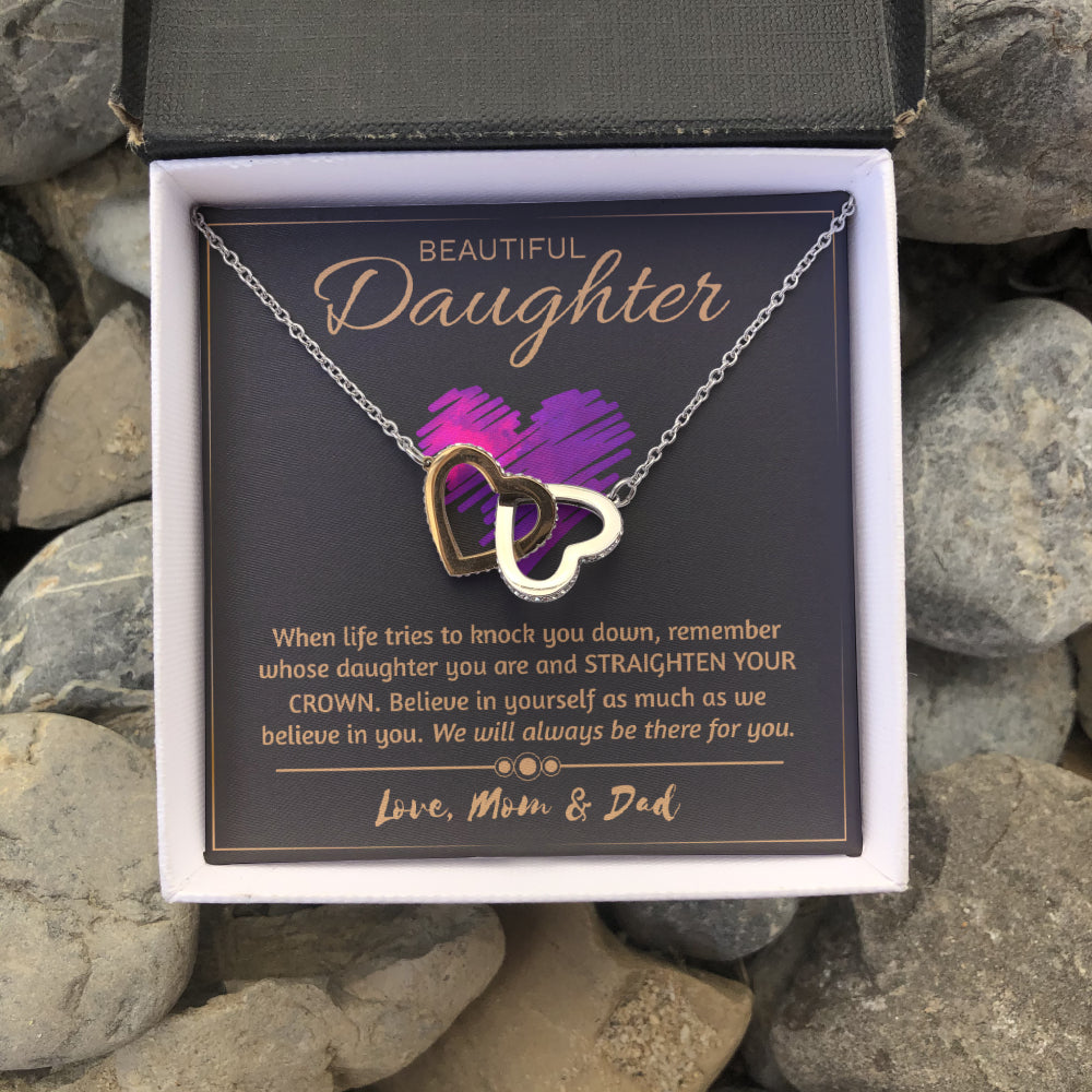 To Our Daughter - Believe in yourself - necklace | Necklace for Daughter | Necklace from Parent to Daughter | Daughter necklace
