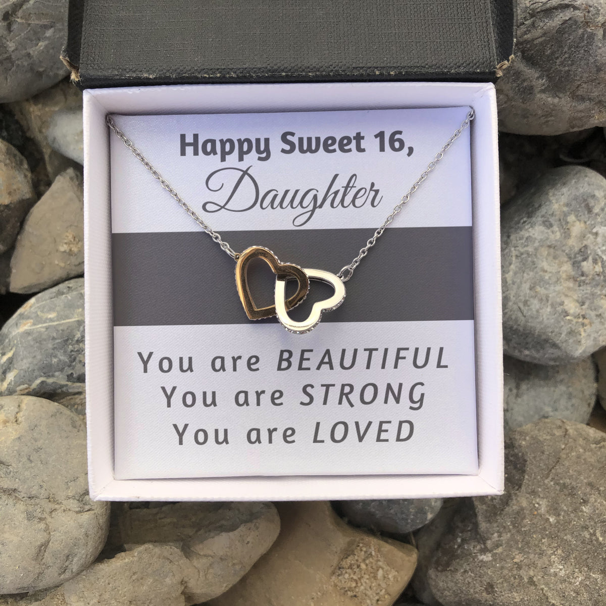 16th Birthday Gift for Daughter - Happy Sweet 16 gift | Necklace for Daughter | Necklace from Parent to Daughter | Daughter necklace