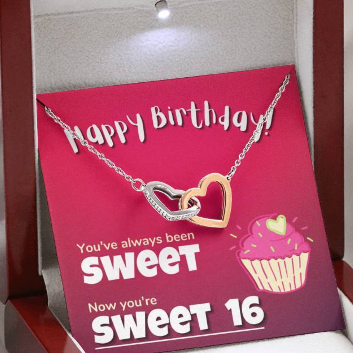 Happy Sweet 16 gift for Girl | 16th Birthday Gift for Girl | Happy 16th Birthday gift for Girl  | Sweet 16 Necklace for Daughter