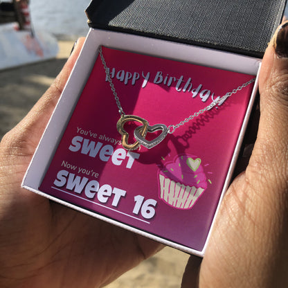 Happy Sweet 16 gift for Girl | 16th Birthday Gift for Girl | Happy 16th Birthday gift for Girl  | Sweet 16 Necklace for Daughter
