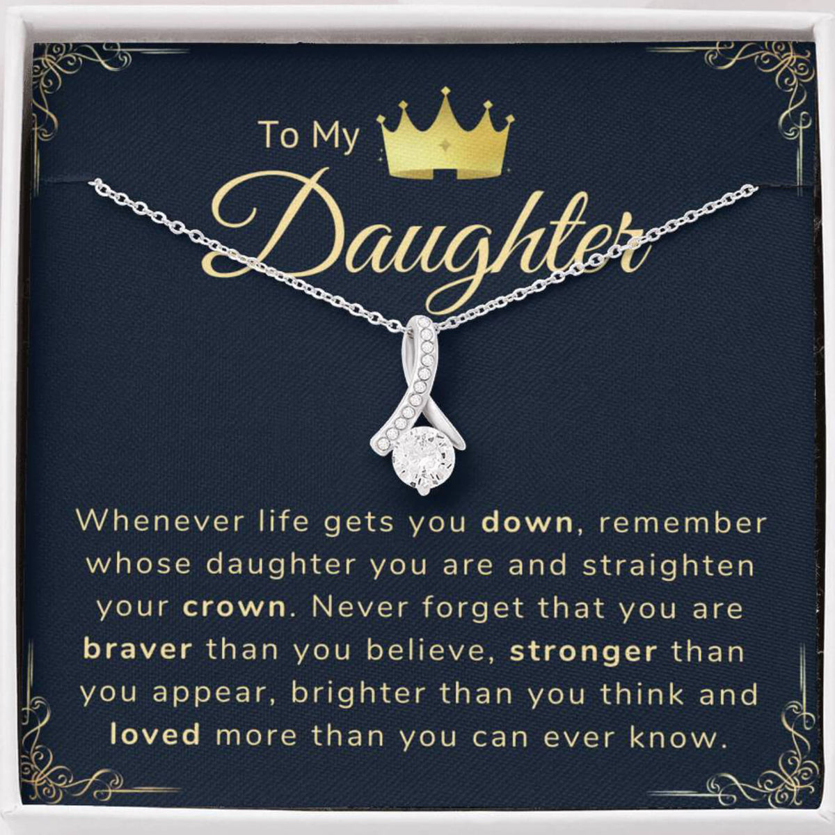 Daughter Necklace - Remember Whose Daughter You Are